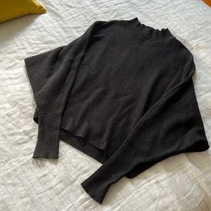 ZARA - mock dolman sleeve cropped sweater